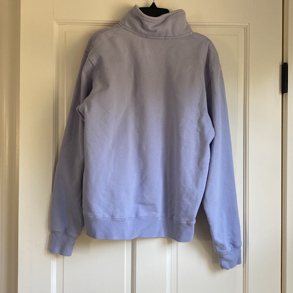 Brandy Melville Blue 1/4 Zip Pullover. Longsleeved Top. Cotton. New condition - Picture 3 of 4
